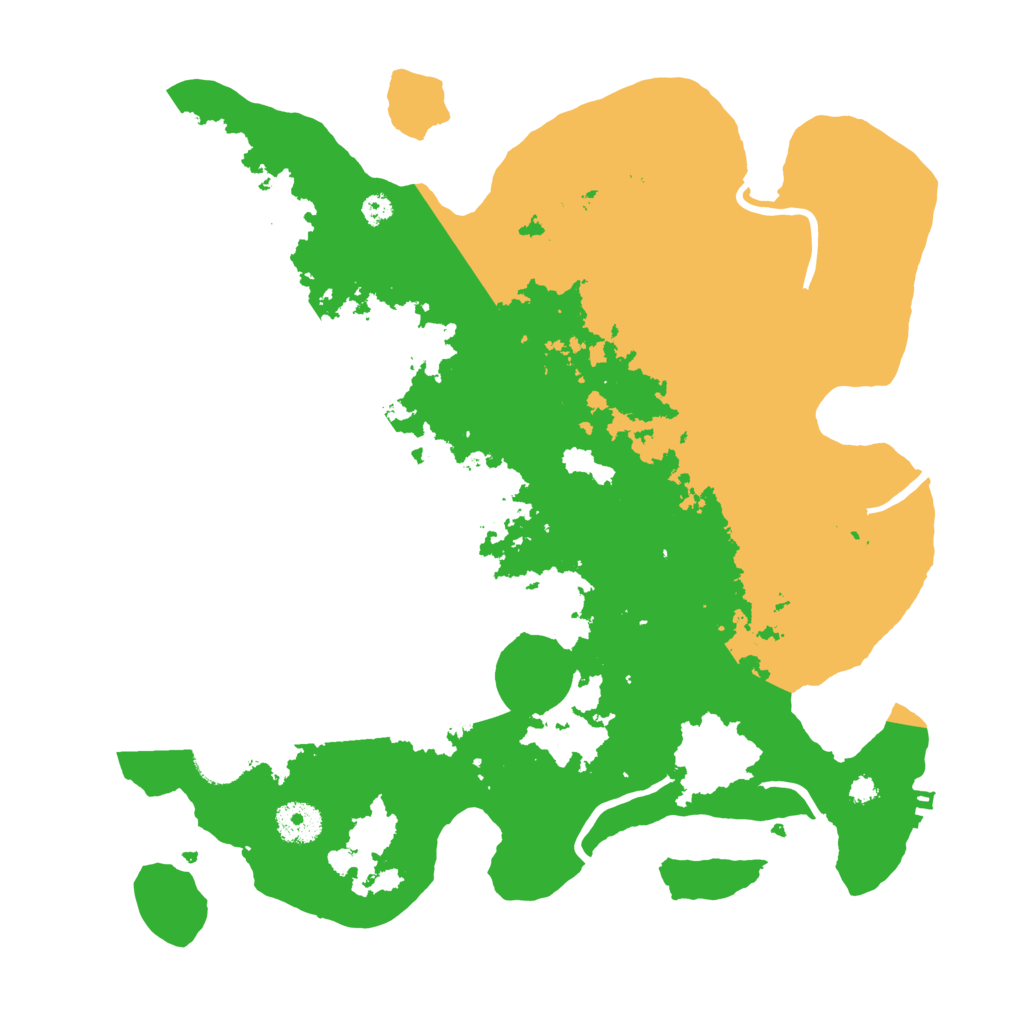 Biome Rust Map: Procedural Map, Size: 3500, Seed: 569670901