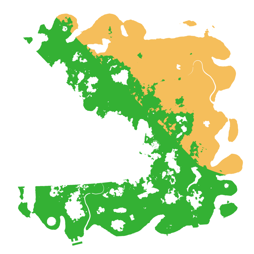 Biome Rust Map: Procedural Map, Size: 5000, Seed: 6745