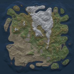 Thumbnail Rust Map: Procedural Map, Size: 4500, Seed: 175222682, 20 Monuments