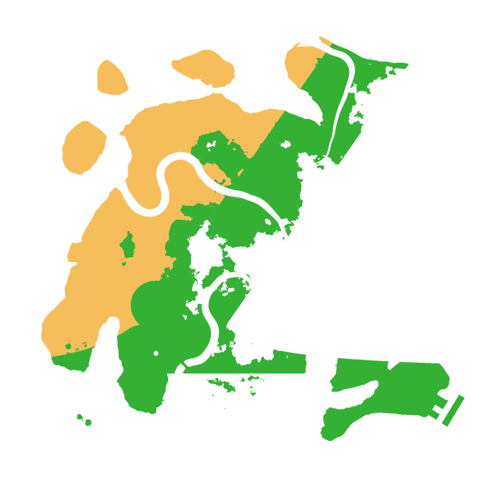 Biome Rust Map: Procedural Map, Size: 3000, Seed: 680079104