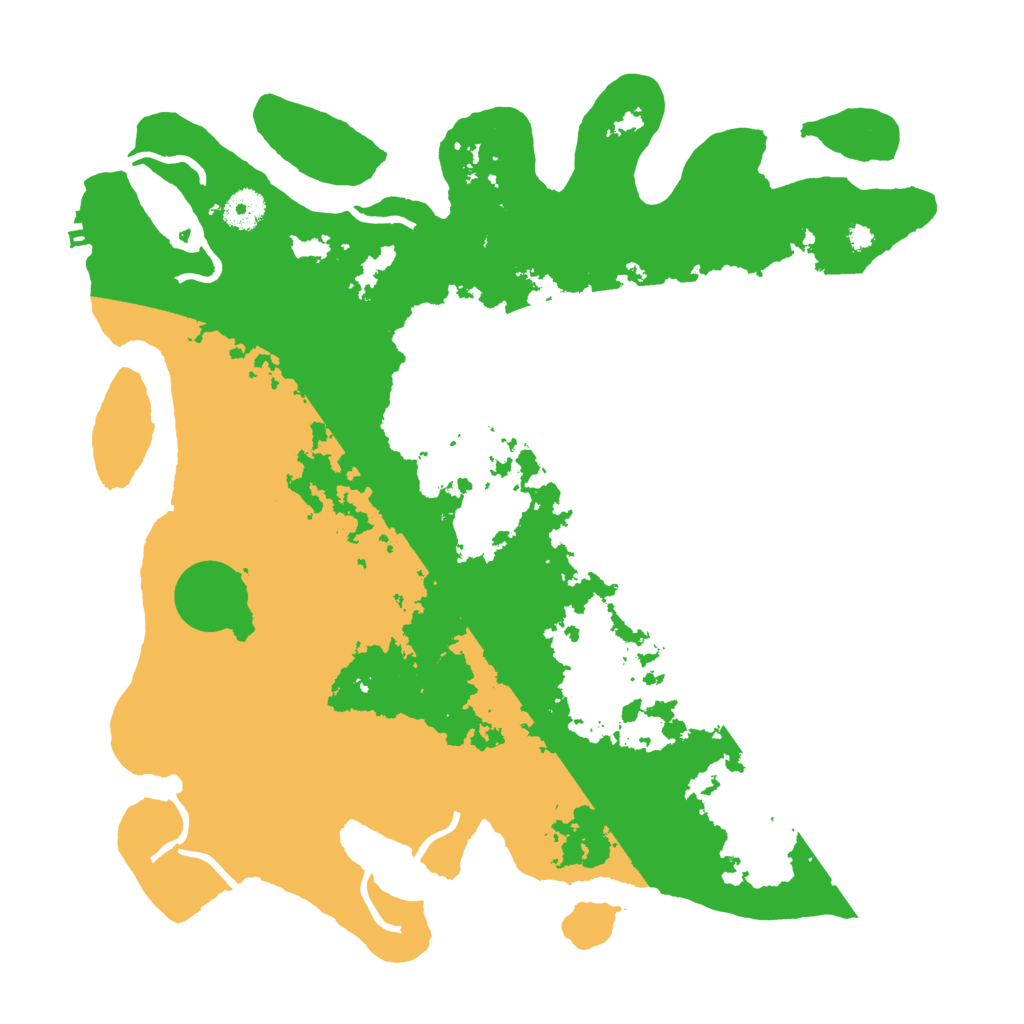 Biome Rust Map: Procedural Map, Size: 3800, Seed: 45216