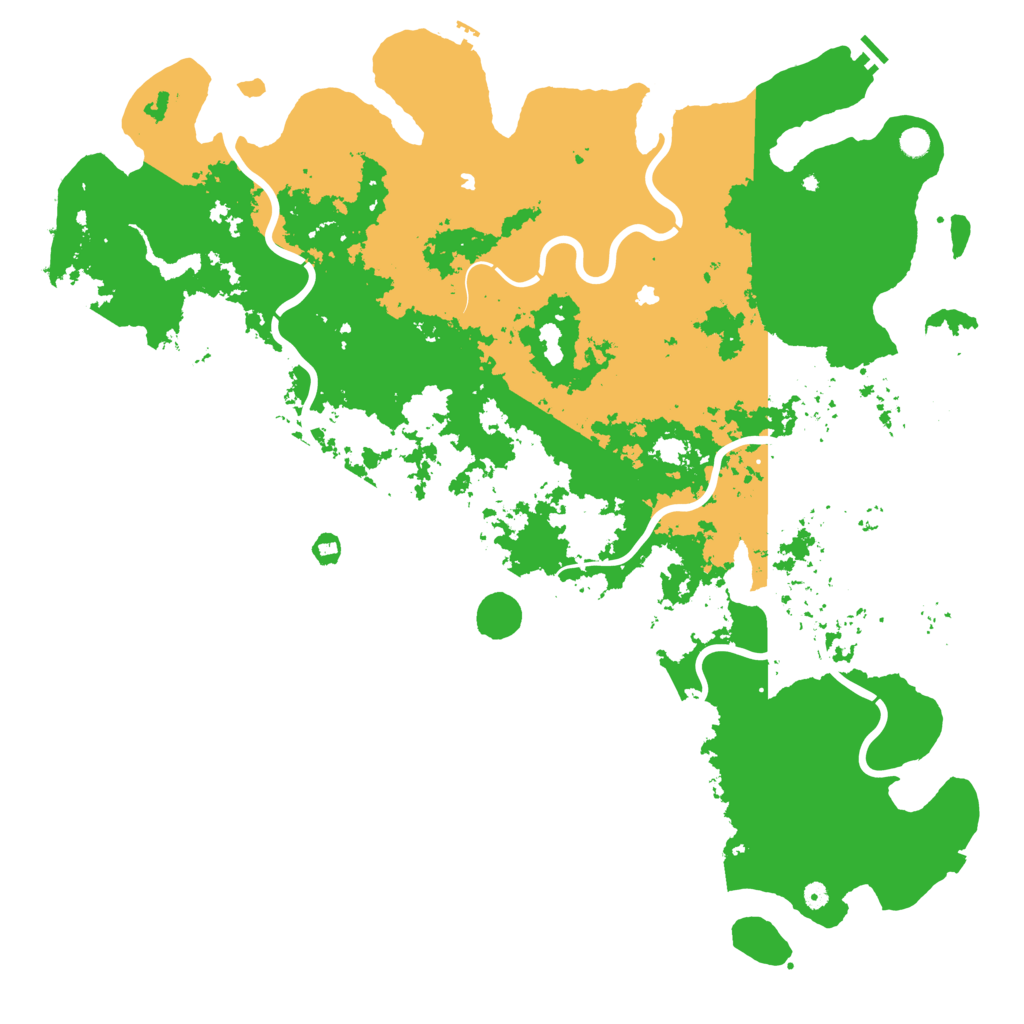 Biome Rust Map: Procedural Map, Size: 6000, Seed: 10221