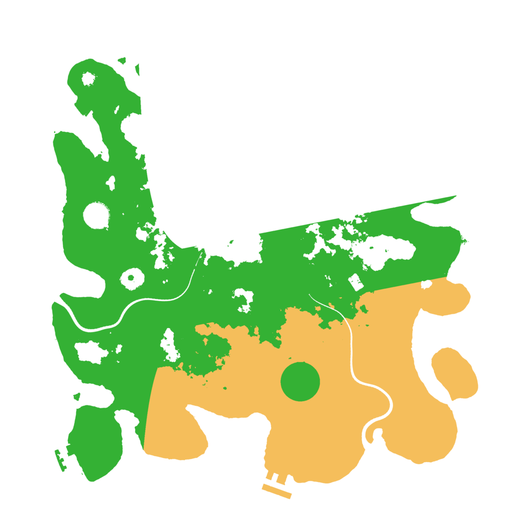 Biome Rust Map: Procedural Map, Size: 3500, Seed: 1051073887