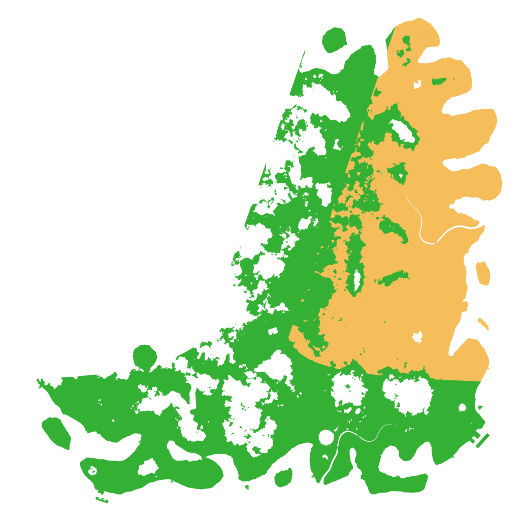 Biome Rust Map: Procedural Map, Size: 6000, Seed: 42534523