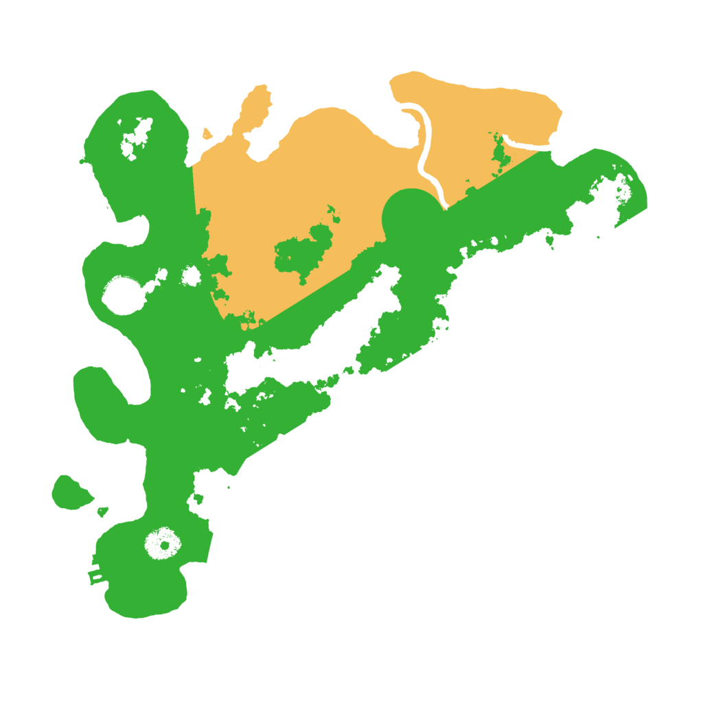 Biome Rust Map: Procedural Map, Size: 3200, Seed: 72495