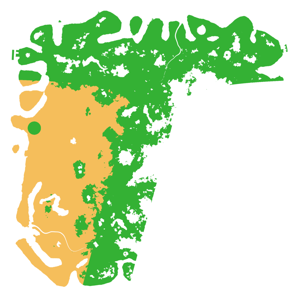 Biome Rust Map: Procedural Map, Size: 6000, Seed: 9508136