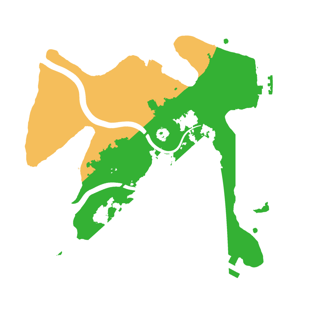 Biome Rust Map: Procedural Map, Size: 2500, Seed: 30439239