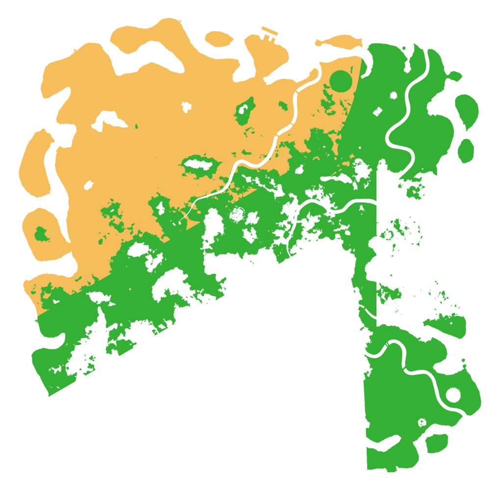 Biome Rust Map: Procedural Map, Size: 6000, Seed: 10281