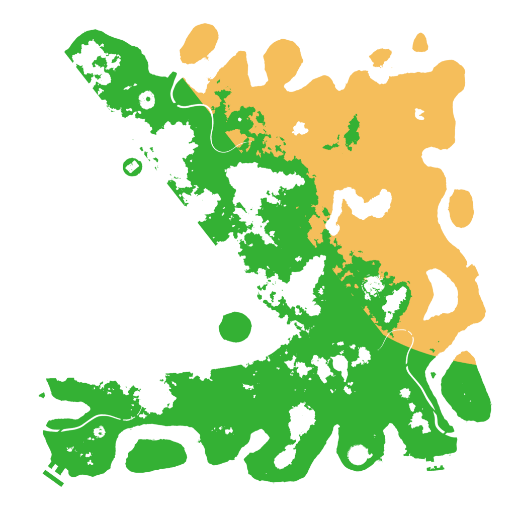 Biome Rust Map: Procedural Map, Size: 4500, Seed: 2022100600