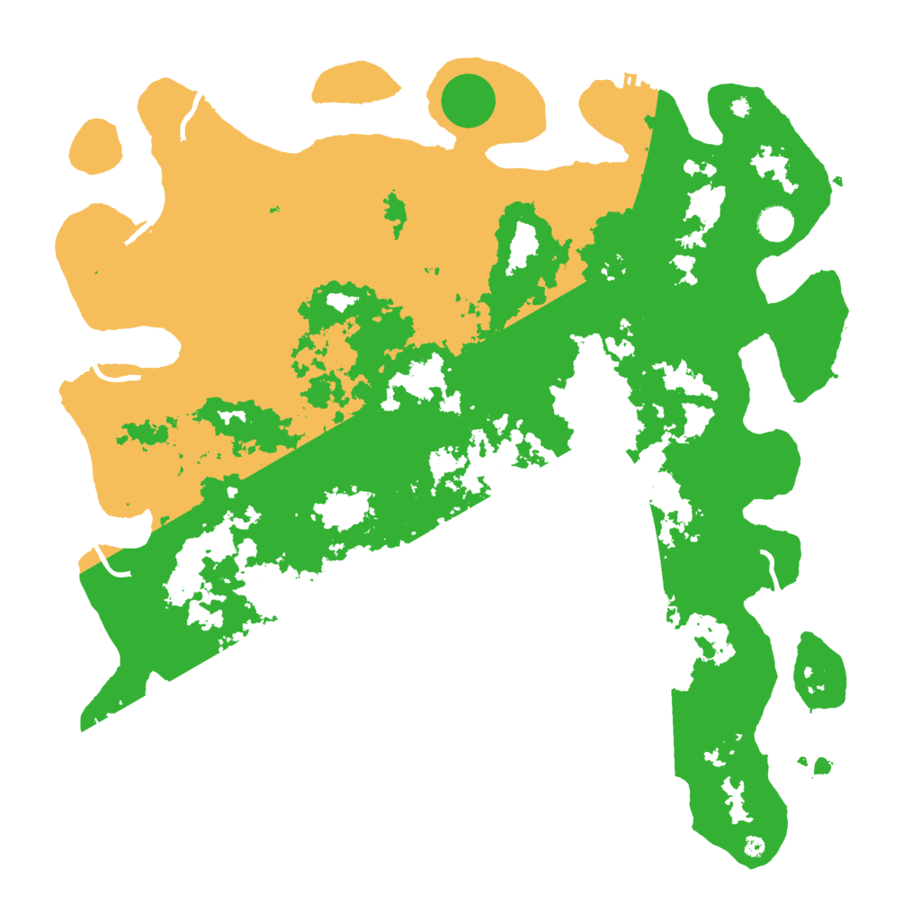 Biome Rust Map: Procedural Map, Size: 4500, Seed: 10281