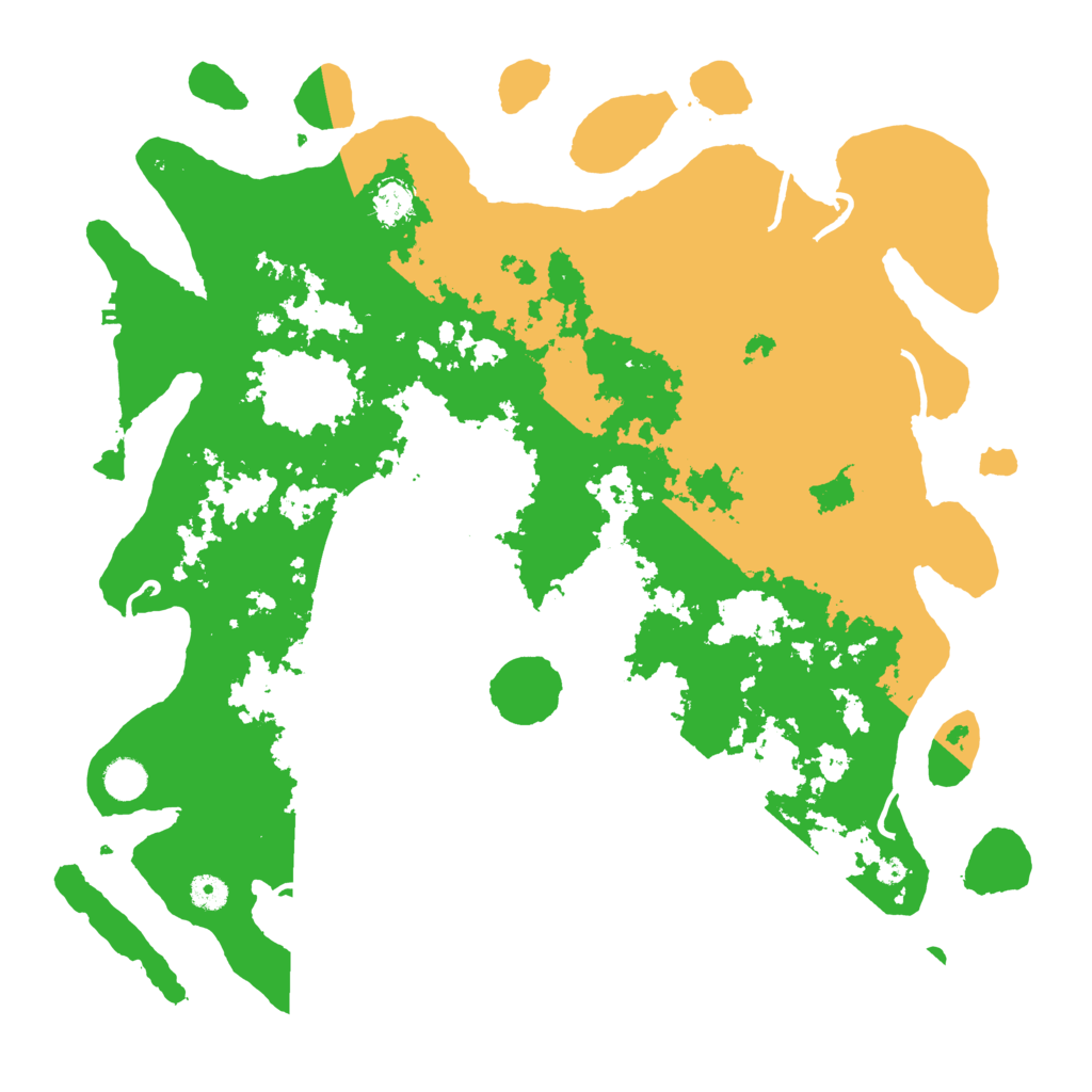 Biome Rust Map: Procedural Map, Size: 4500, Seed: 1999215798
