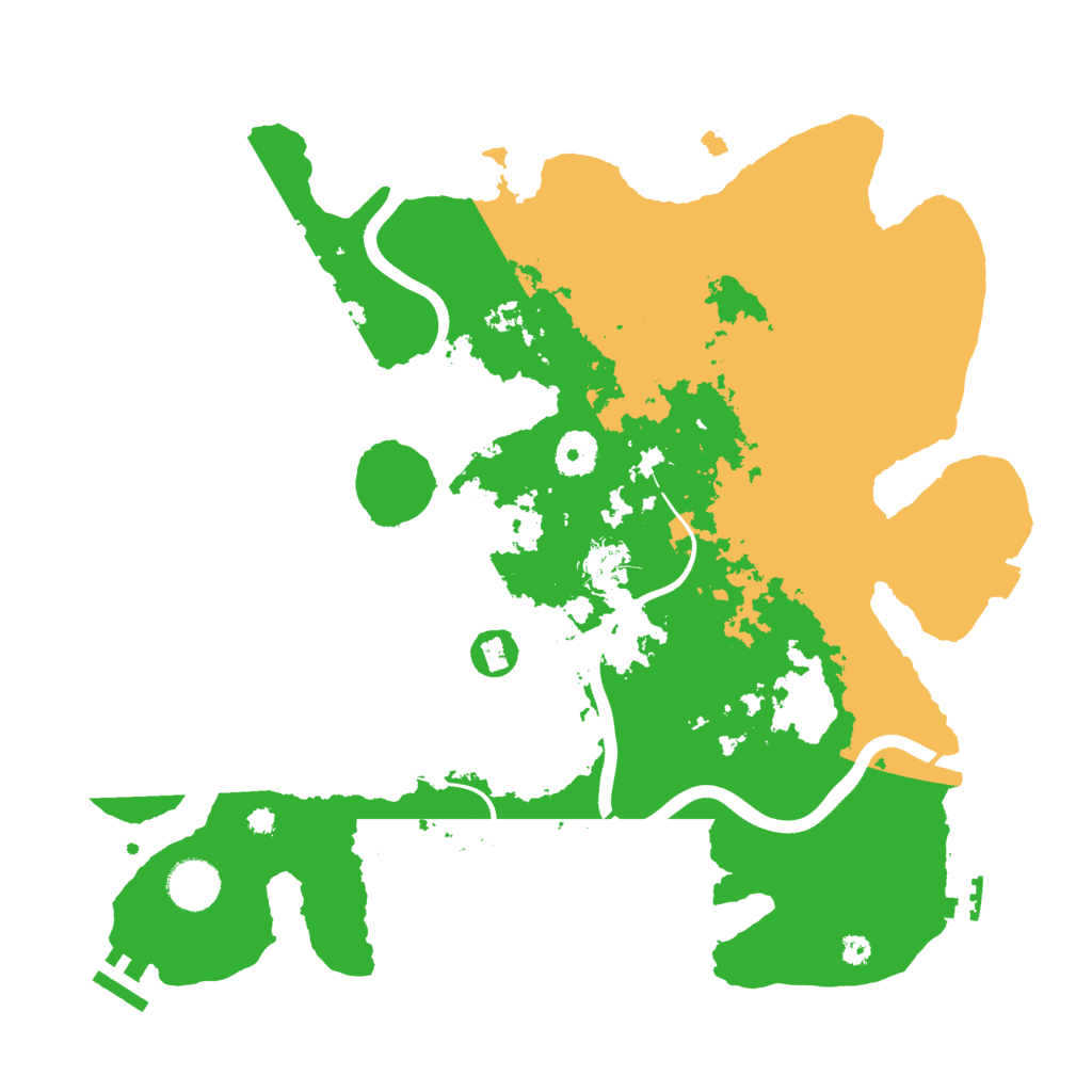 Biome Rust Map: Procedural Map, Size: 3700, Seed: 144696553