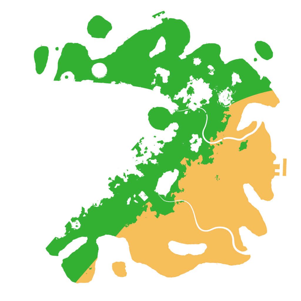 Biome Rust Map: Procedural Map, Size: 3500, Seed: 32437