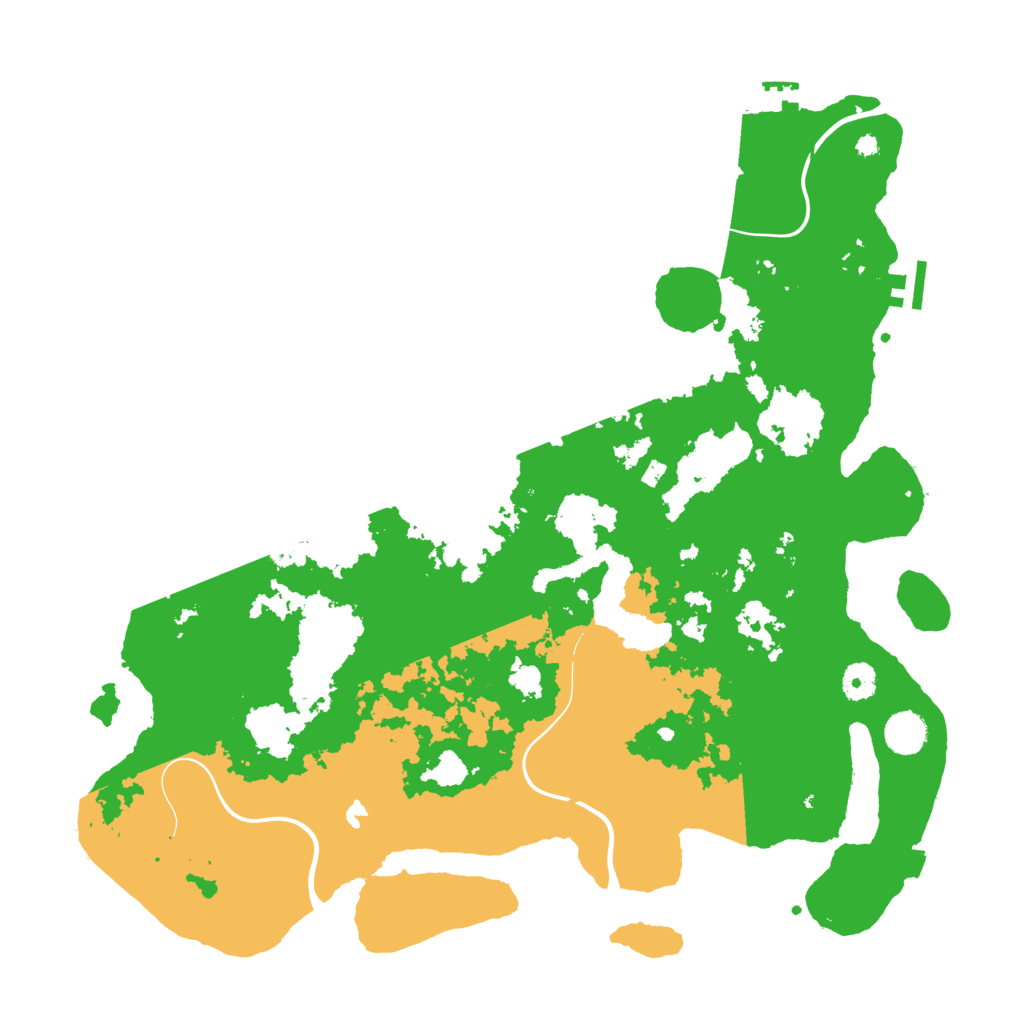 Biome Rust Map: Procedural Map, Size: 4250, Seed: 23687