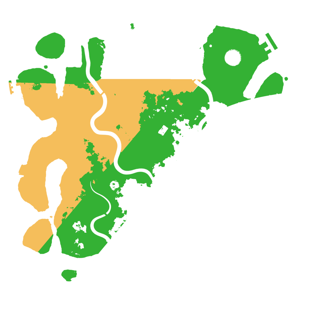 Biome Rust Map: Procedural Map, Size: 3500, Seed: 7864808