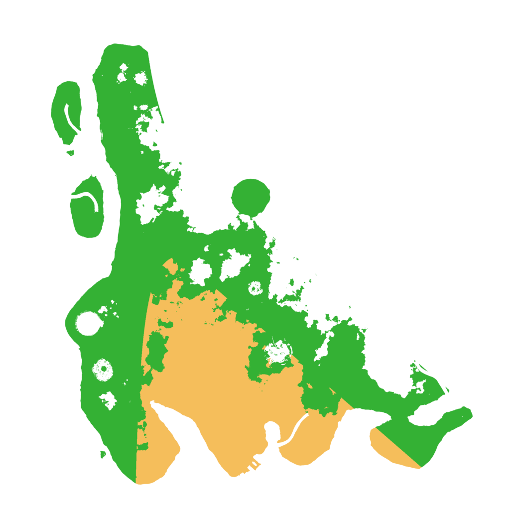 Biome Rust Map: Procedural Map, Size: 3700, Seed: 896581392