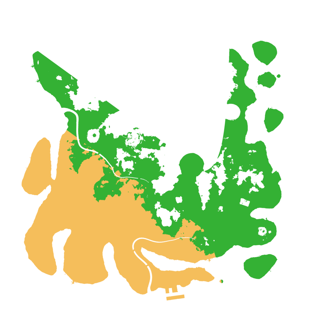 Biome Rust Map: Procedural Map, Size: 3500, Seed: 1993750638