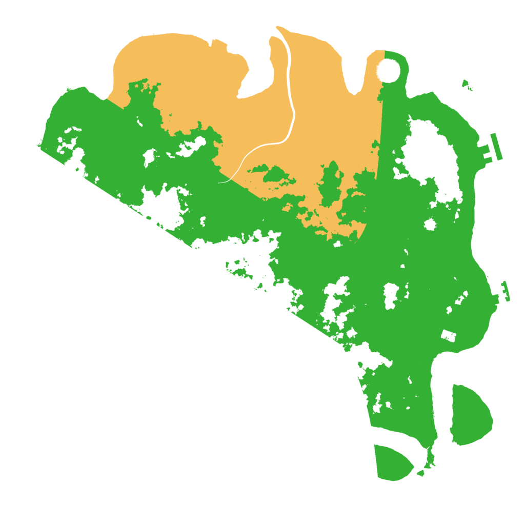 Biome Rust Map: Procedural Map, Size: 3900, Seed: 48500