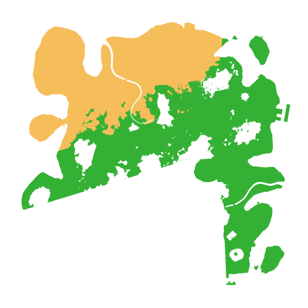 Biome Rust Map: Procedural Map, Size: 3500, Seed: 322065183