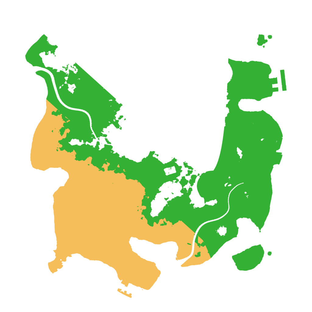 Biome Rust Map: Procedural Map, Size: 3000, Seed: 495913254