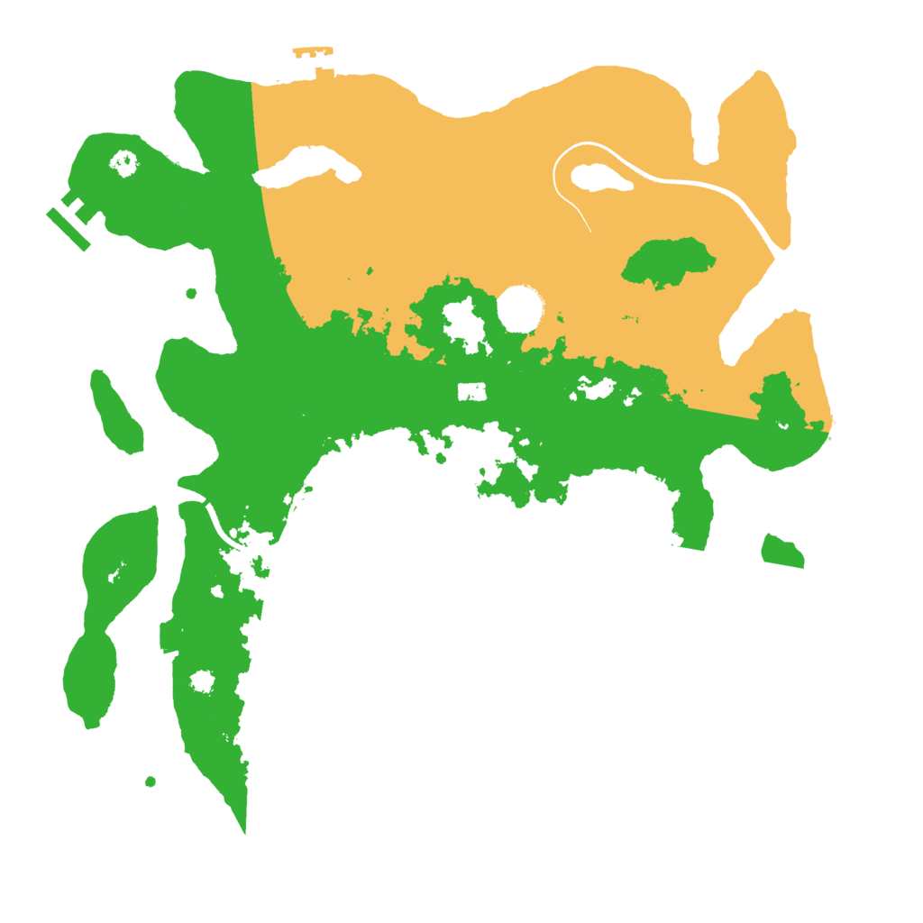 Biome Rust Map: Procedural Map, Size: 3500, Seed: 20963620