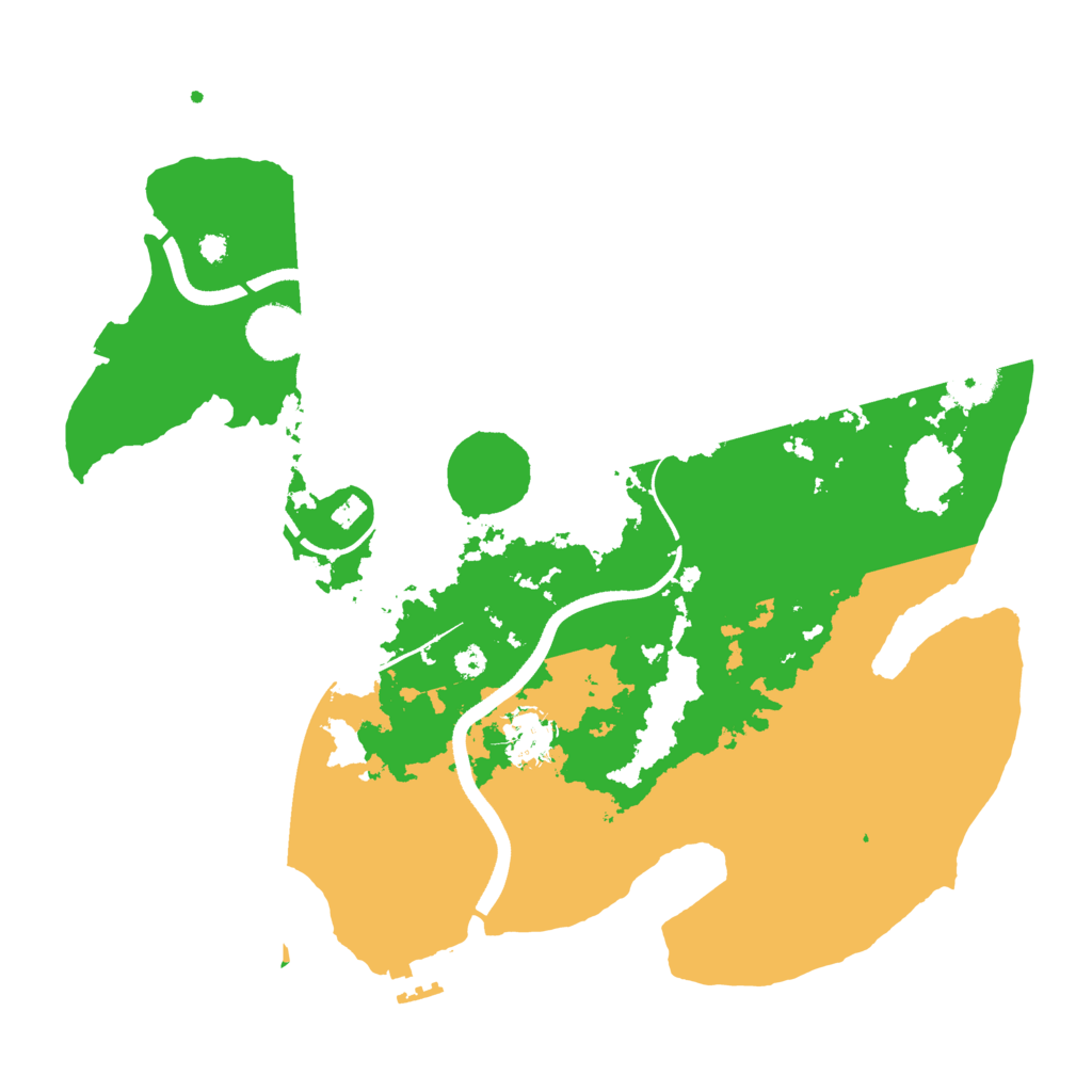 Biome Rust Map: Procedural Map, Size: 3550, Seed: 344225