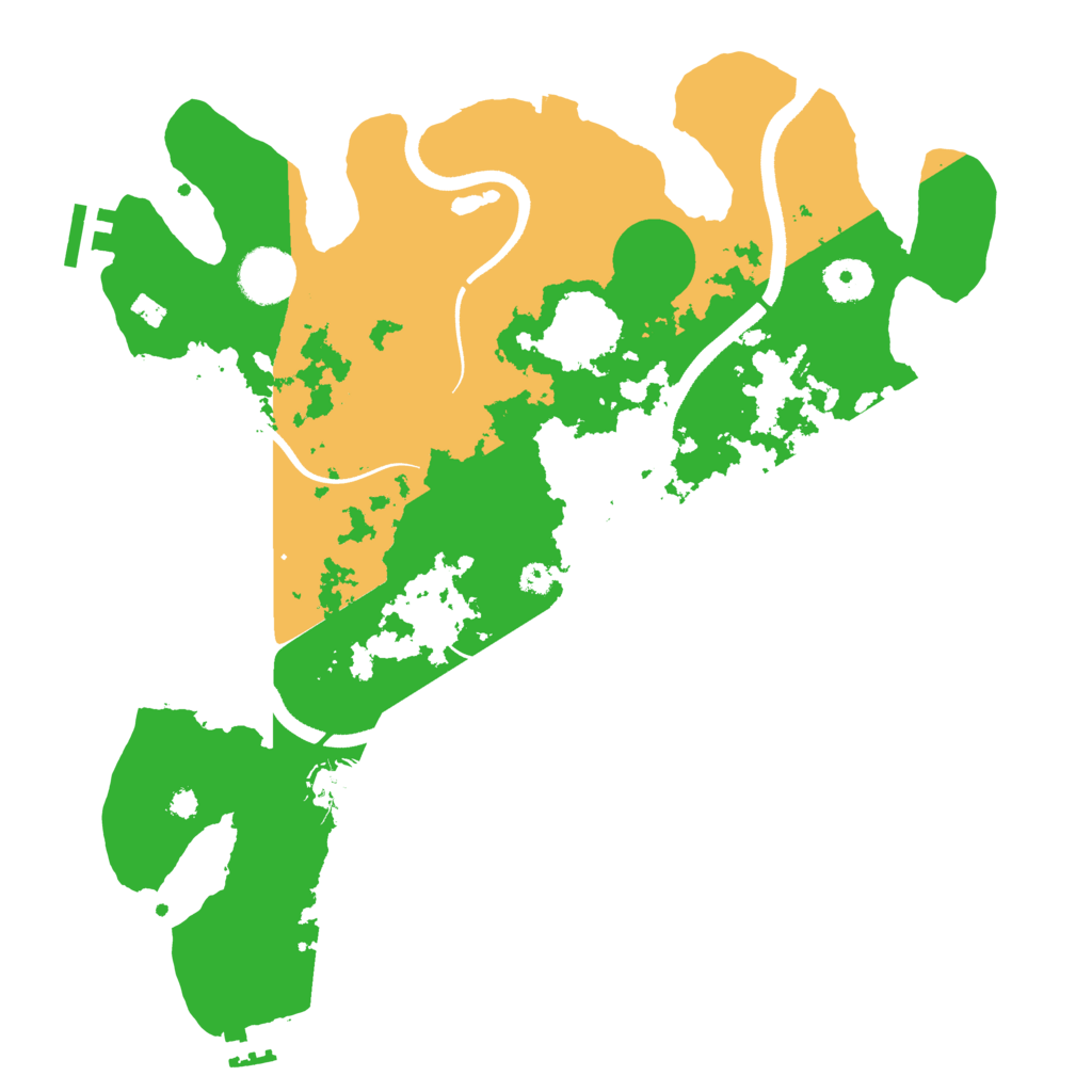 Biome Rust Map: Procedural Map, Size: 3500, Seed: 10237029
