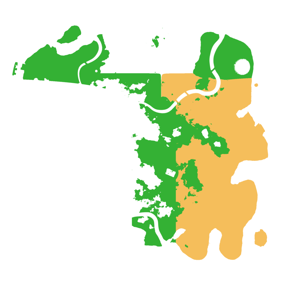 Biome Rust Map: Procedural Map, Size: 3300, Seed: 1994654707