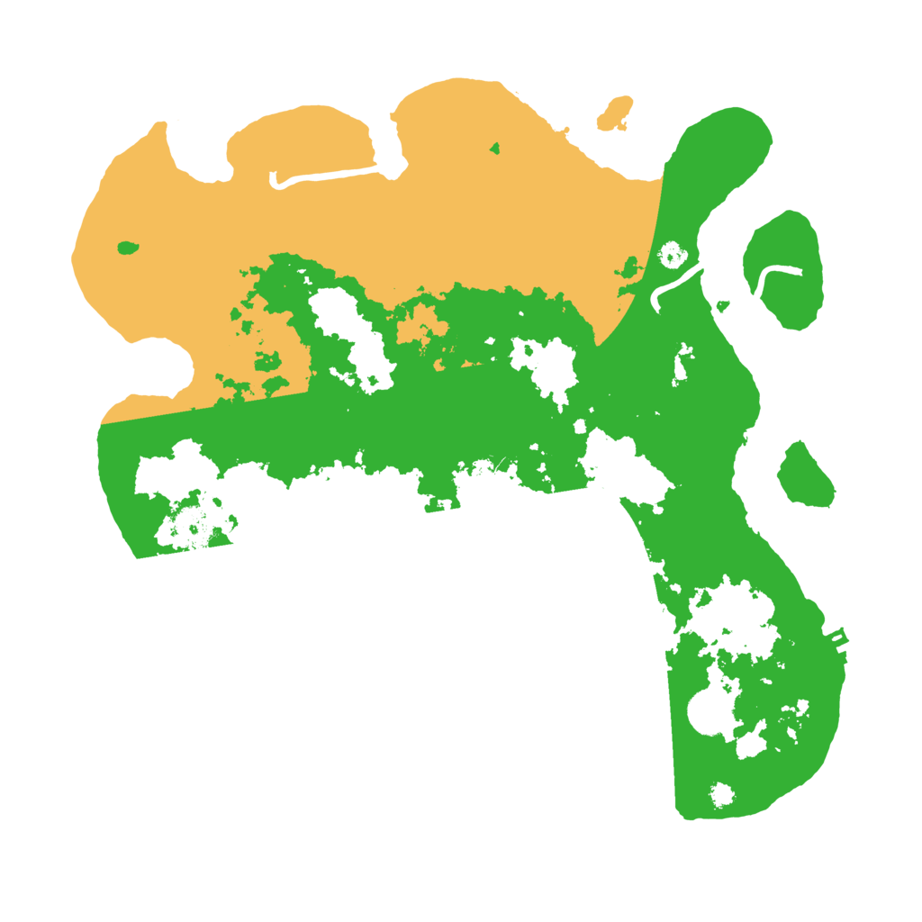 Biome Rust Map: Procedural Map, Size: 3550, Seed: 350285