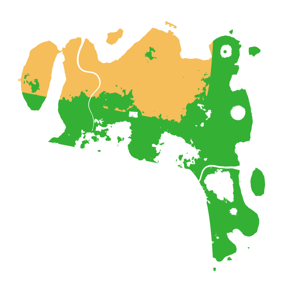 Biome Rust Map: Procedural Map, Size: 3550, Seed: 645616