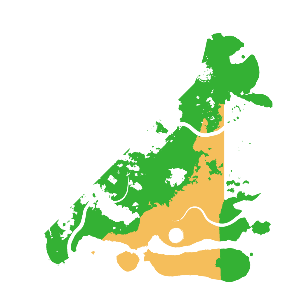Biome Rust Map: Procedural Map, Size: 3500, Seed: 54703127