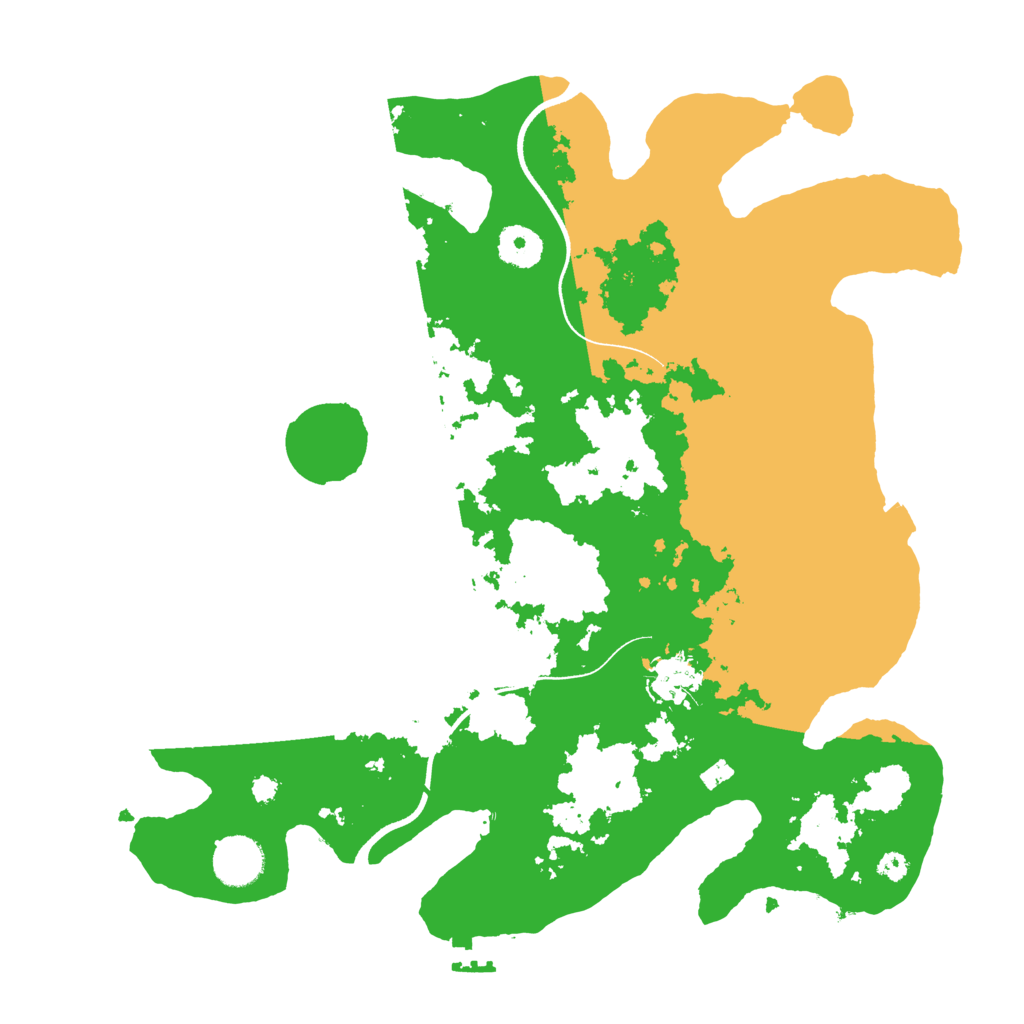 Biome Rust Map: Procedural Map, Size: 3550, Seed: 590272