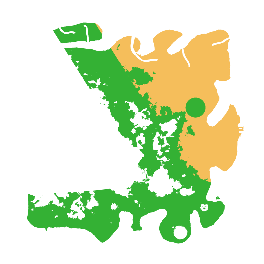 Biome Rust Map: Procedural Map, Size: 3500, Seed: 2343245