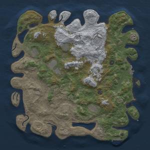 Thumbnail Rust Map: Procedural Map, Size: 4500, Seed: 160974, 20 Monuments