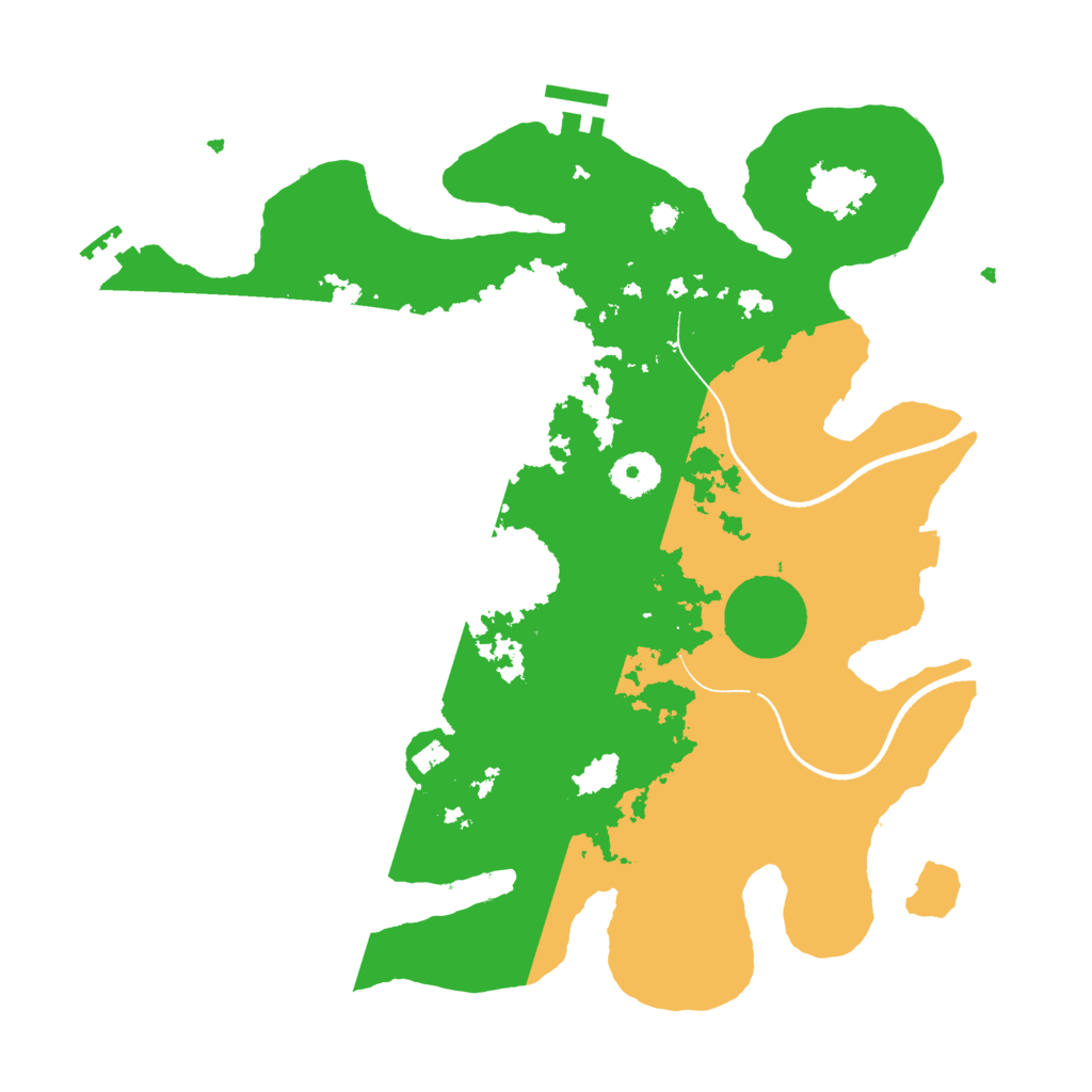 Biome Rust Map: Procedural Map, Size: 3500, Seed: 67405013
