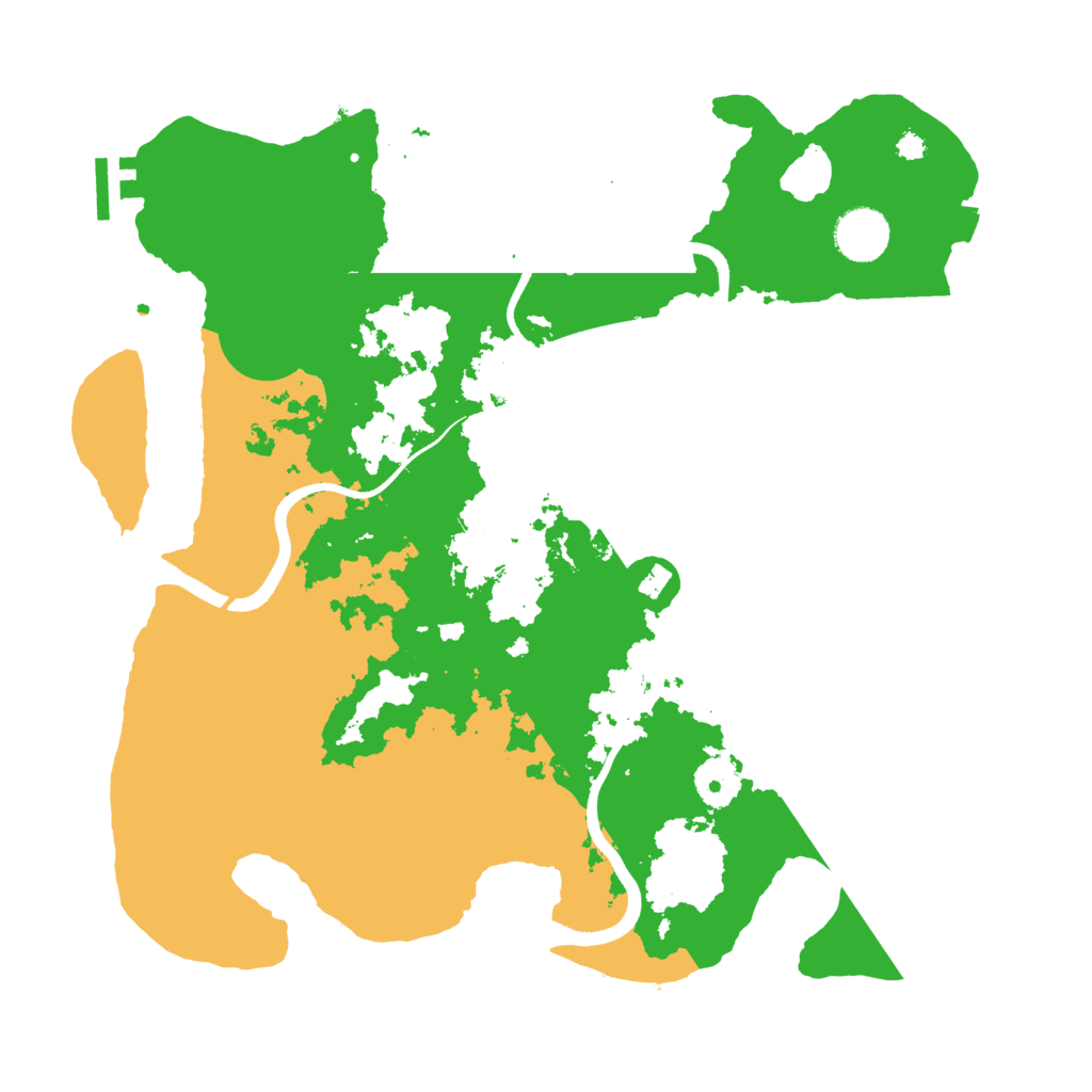 Biome Rust Map: Procedural Map, Size: 3550, Seed: 134064