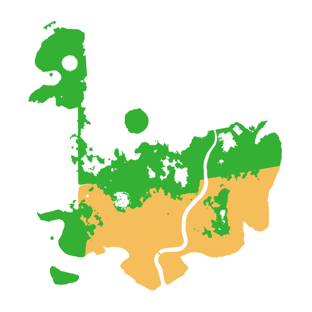 Biome Rust Map: Procedural Map, Size: 3550, Seed: 664153