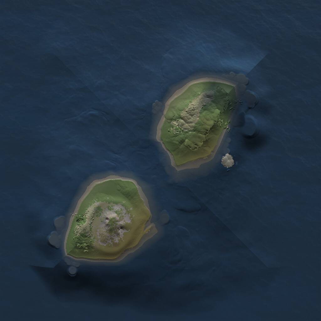 Rust Map: Procedural Map, Size: 1000, Seed: 55634322, 1 Monuments