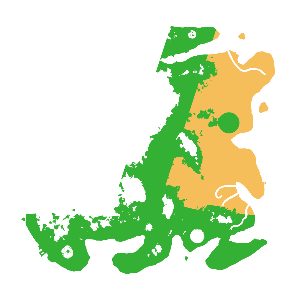 Biome Rust Map: Procedural Map, Size: 3700, Seed: 271093