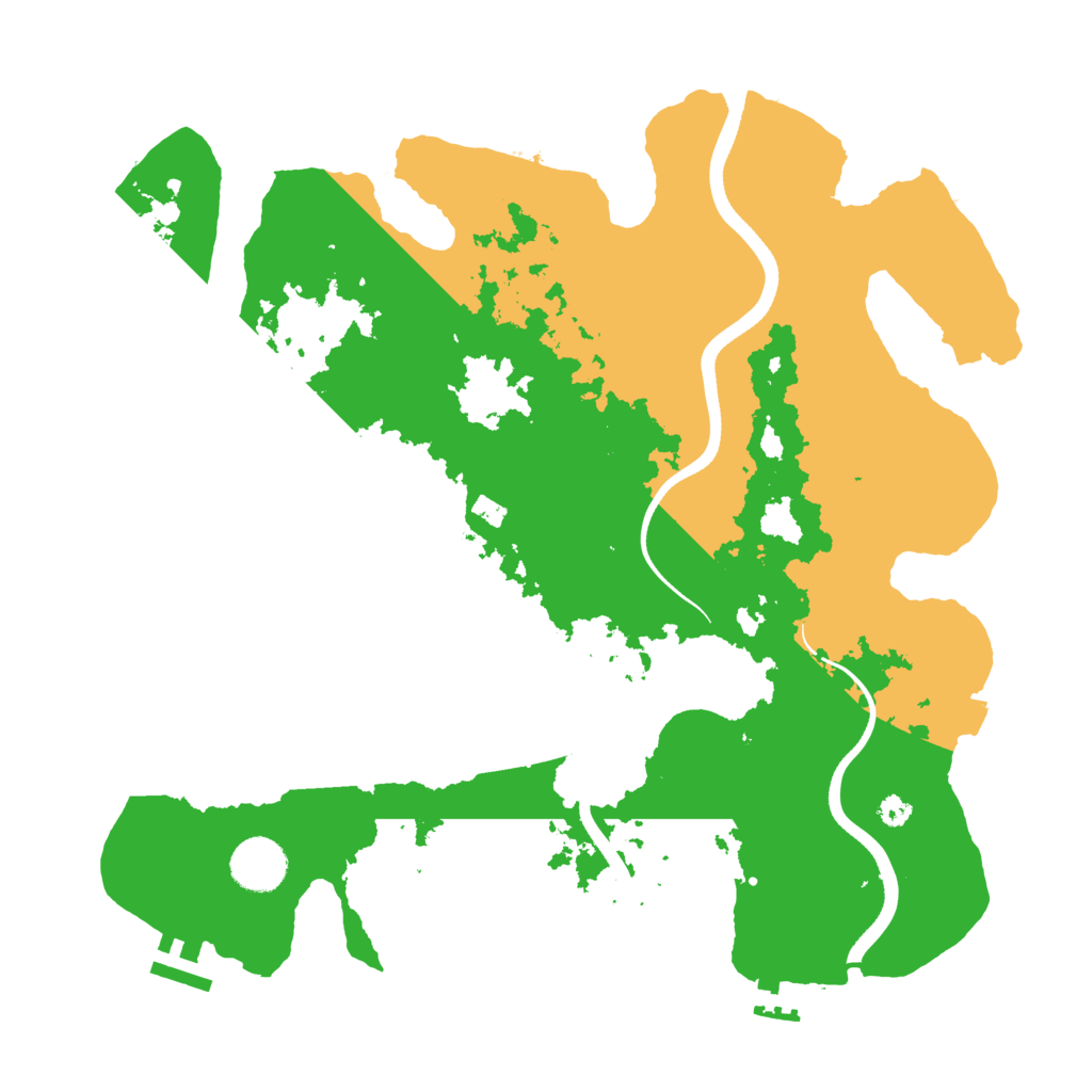 Biome Rust Map: Procedural Map, Size: 3550, Seed: 461232