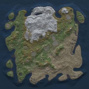 Thumbnail Rust Map: Procedural Map, Size: 4250, Seed: 858734816, 20 Monuments