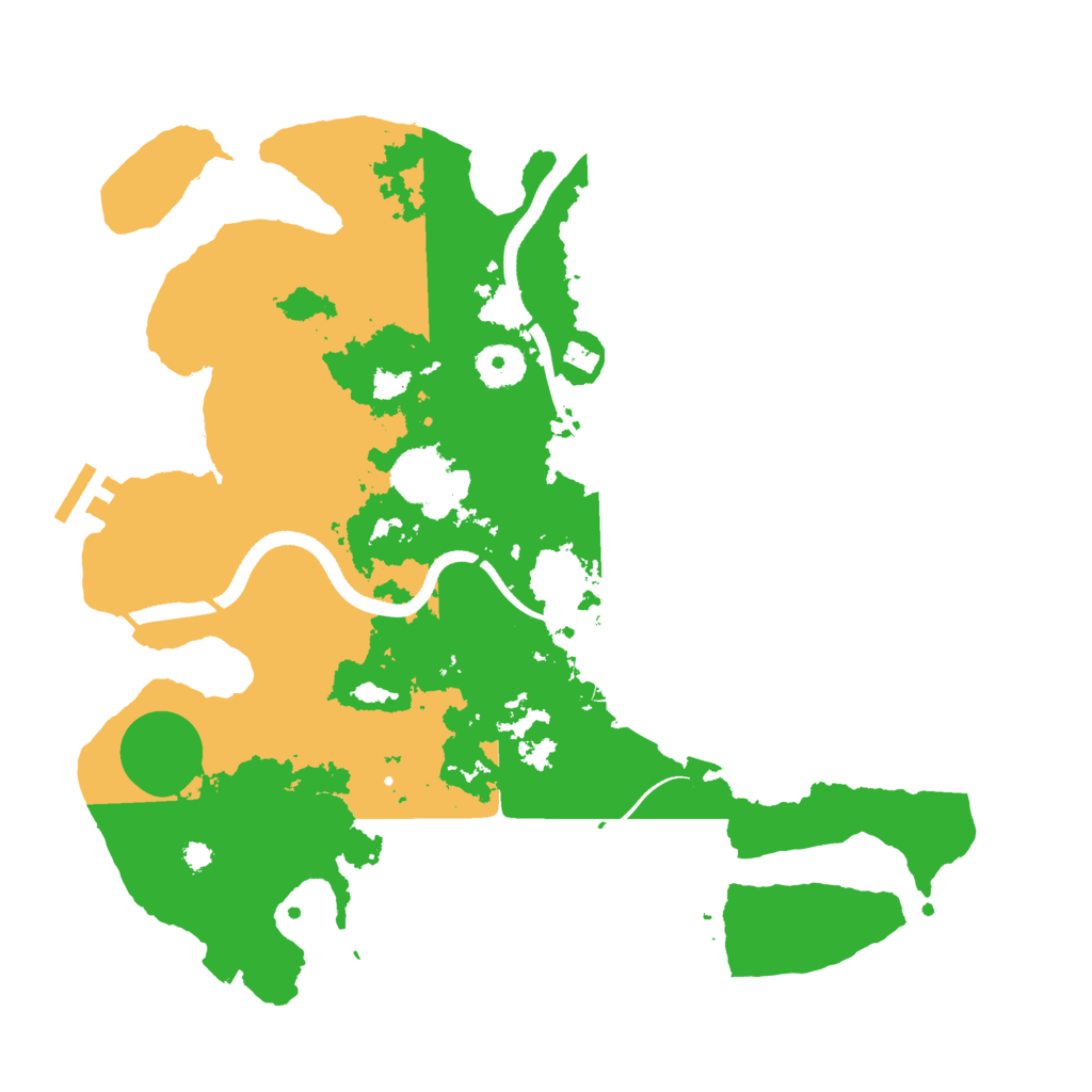 Biome Rust Map: Procedural Map, Size: 3500, Seed: 96614228