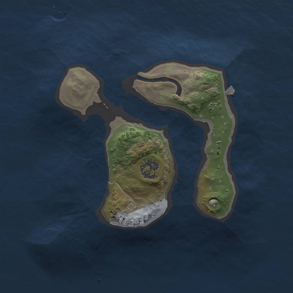 Rust Map: Procedural Map, Size: 1500, Seed: 1896255330, 4 Monuments