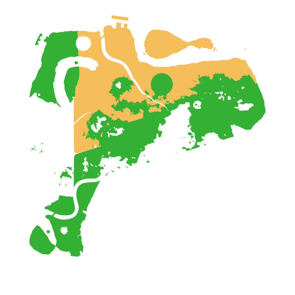 Biome Rust Map: Procedural Map, Size: 3550, Seed: 69185