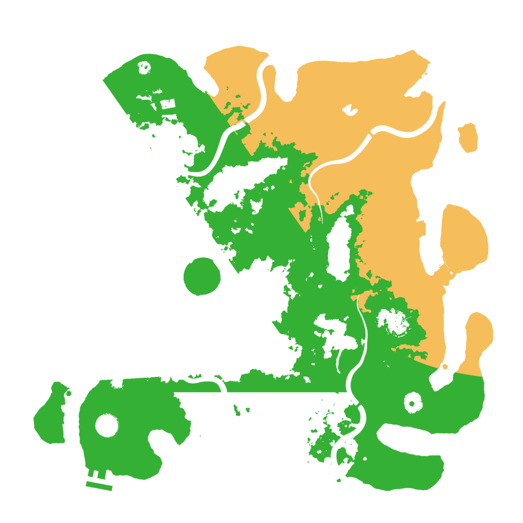 Biome Rust Map: Procedural Map, Size: 4000, Seed: 40708601