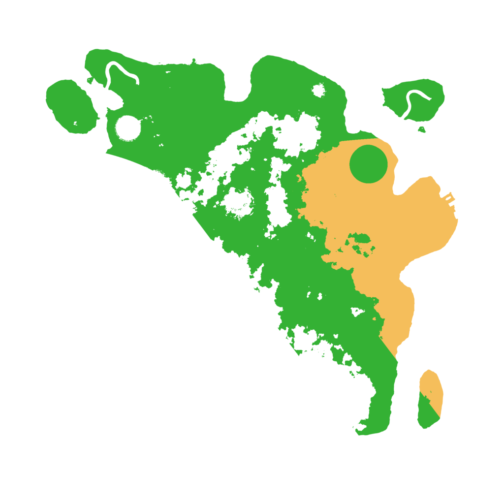 Biome Rust Map: Procedural Map, Size: 3500, Seed: 399973298