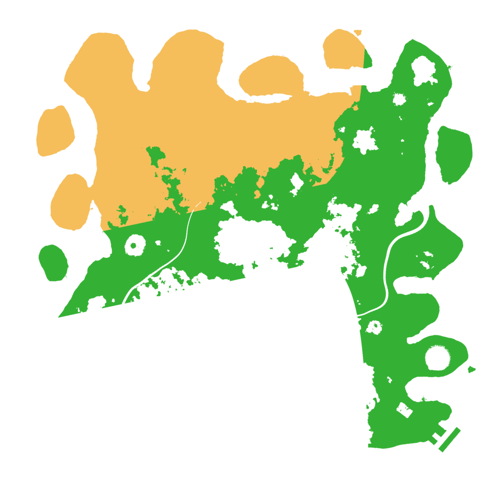 Biome Rust Map: Procedural Map, Size: 3550, Seed: 474184