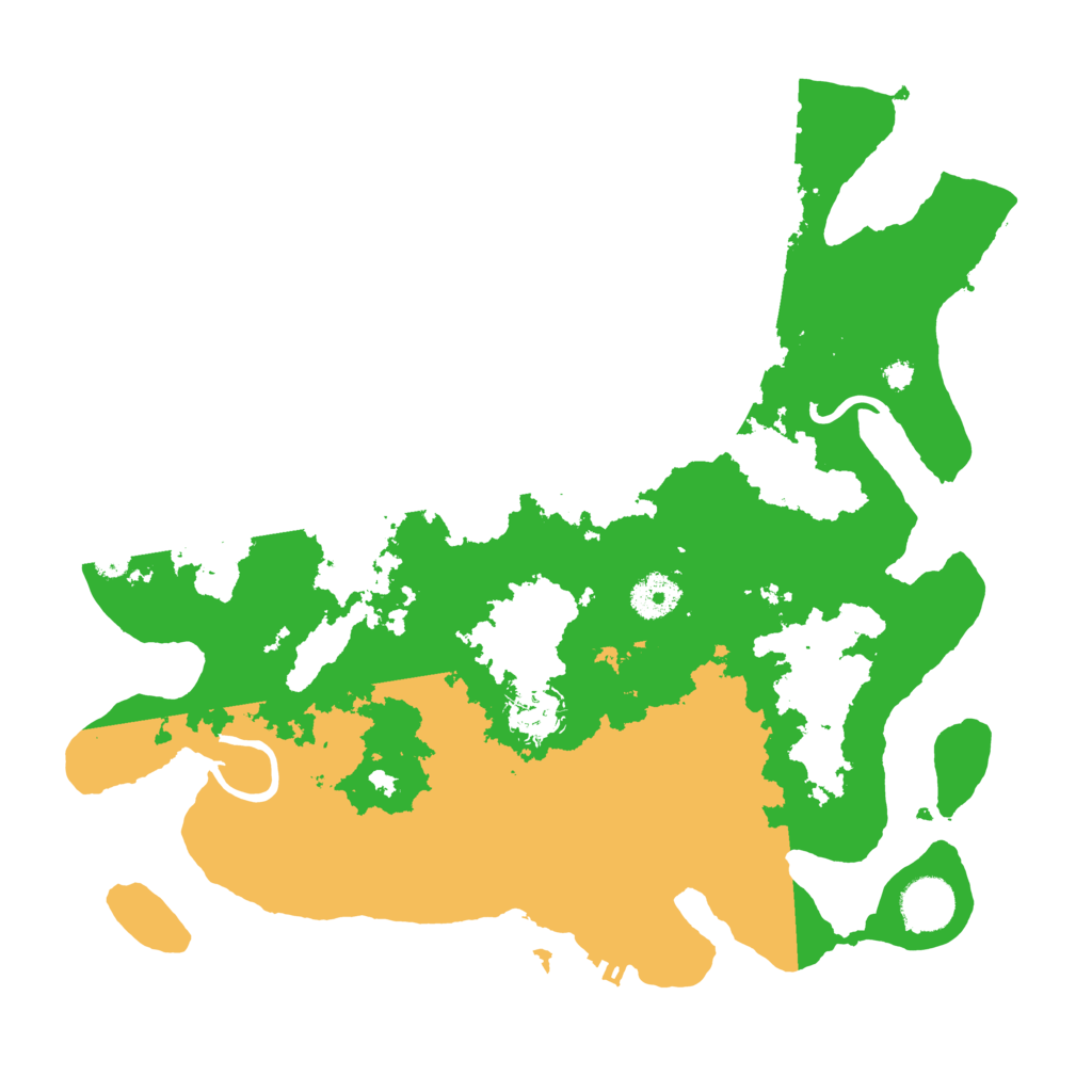 Biome Rust Map: Procedural Map, Size: 3550, Seed: 757395