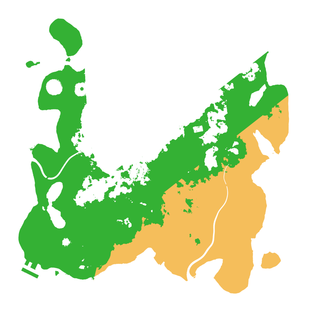 Biome Rust Map: Procedural Map, Size: 3550, Seed: 785258