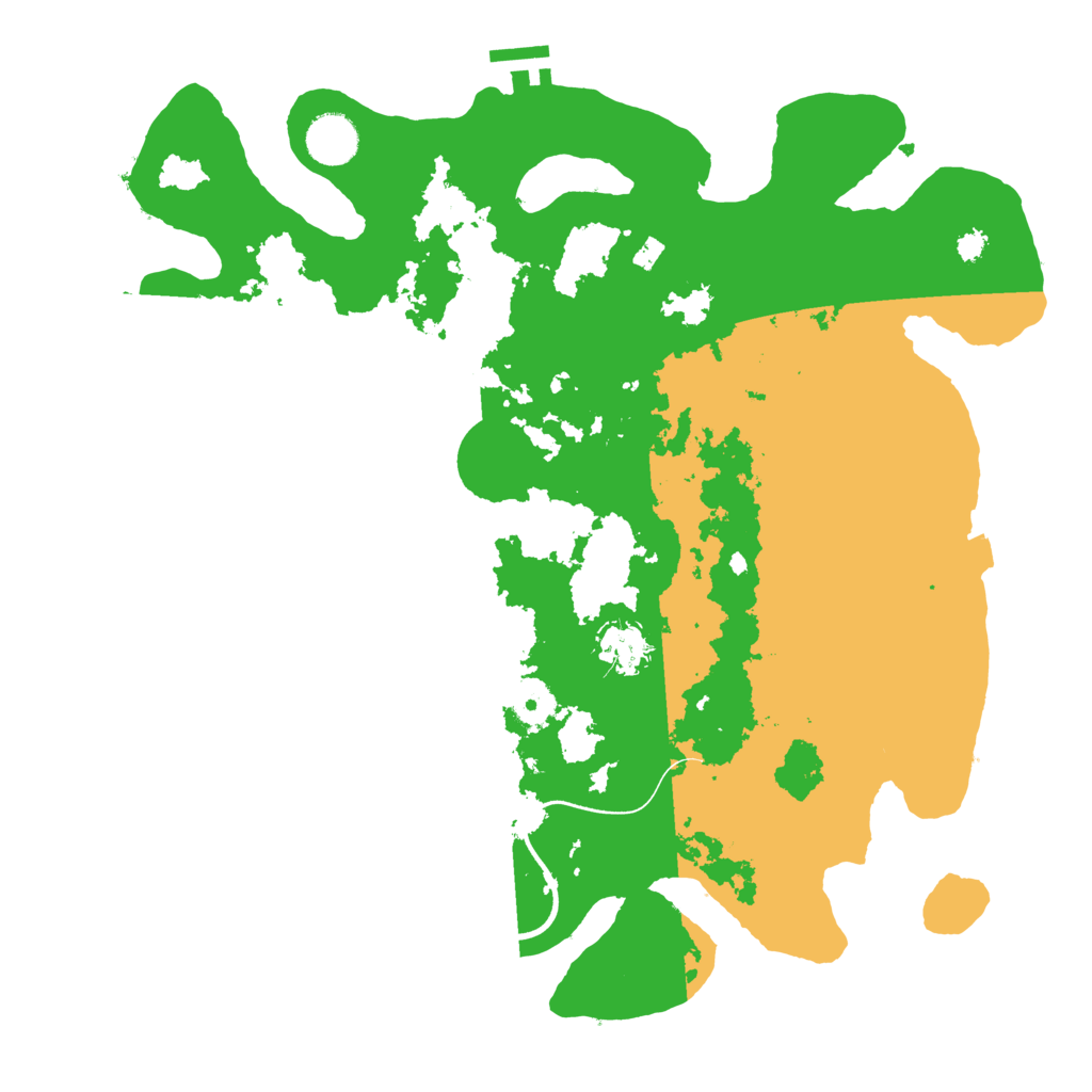 Biome Rust Map: Procedural Map, Size: 3700, Seed: 341285057